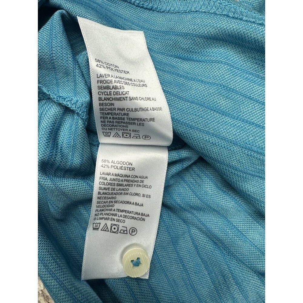 Tommy Bahama Men's S Paradiso Polo Shirt Mosaic Blue Striped NWT $99.50 - Picture 9 of 13